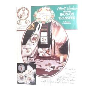 Julie's Journey Katrina Maus Mouse Holding Cupcakes Iron-On Transfers VTG Craft